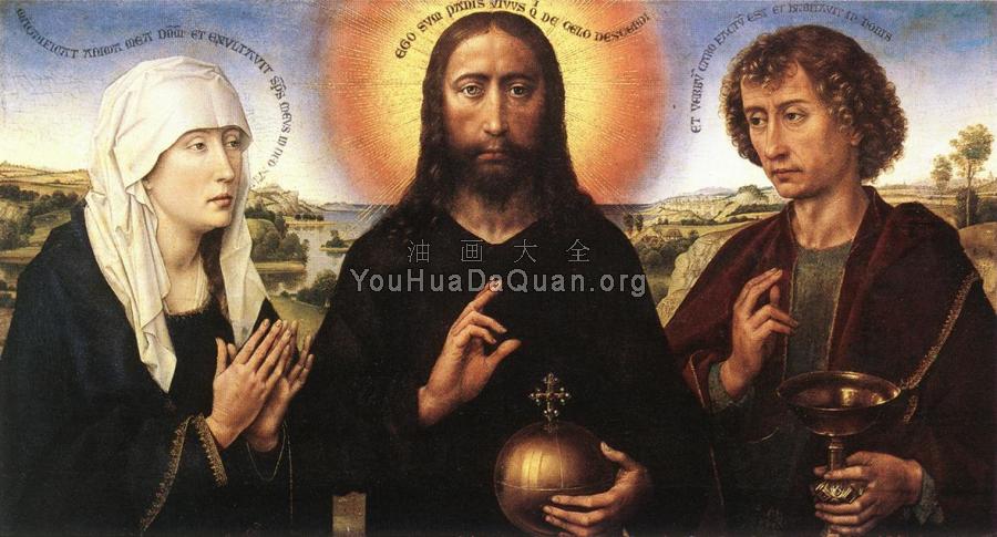 Braque Family Triptych-central panel - 罗吉尔·凡·德·韦登